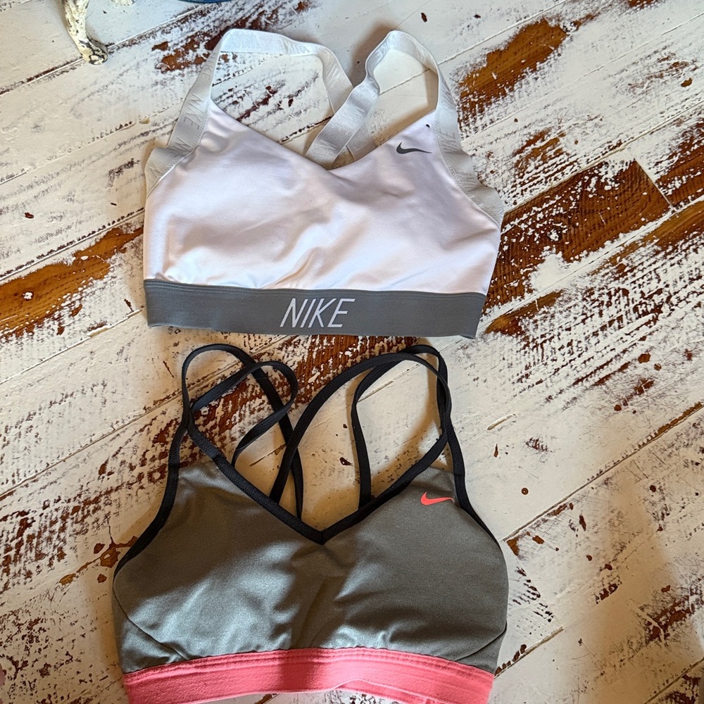 Sz SM-Nike Sports Bra WHITE & A Grey Sport Bra